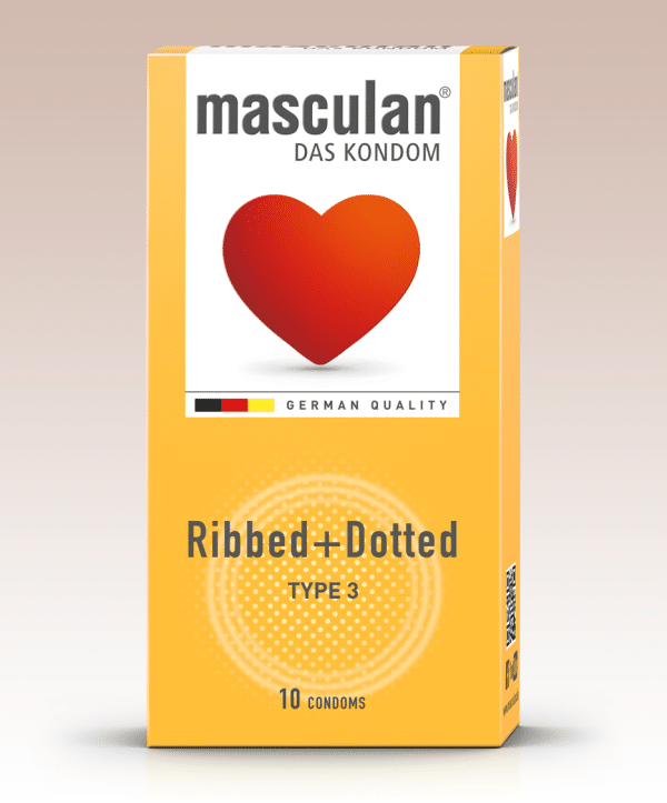 masculan Ribbed+Dotted 10 db-os óvszer